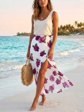 Forever 21 Floral Maxi Skirt